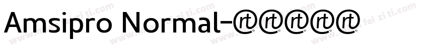 Amsipro Normal字体转换